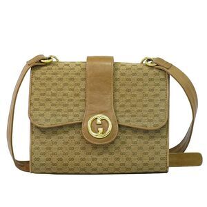 Gucci Shoulder Canvas Beige Canvas Shoulder Bag Bag